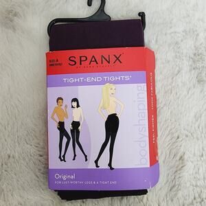Spanx Tight End Opaque Body Shaping Tights Amethyst Purple Size A NWT